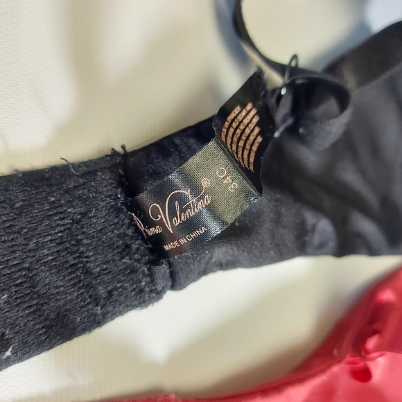 Prima Valentina 34C Bras, 2 Pcs. Black and Cranberry - Picture 6 of 7